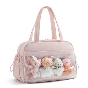 NWT BAGSMART Travel Duffel Light Pink Bag